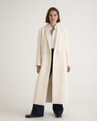 Blanche Manteau Long